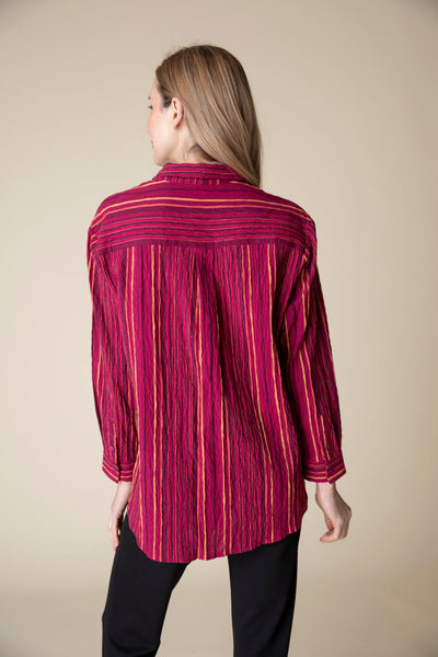 Change Your Stripes Boyfriend Pocket Shirt