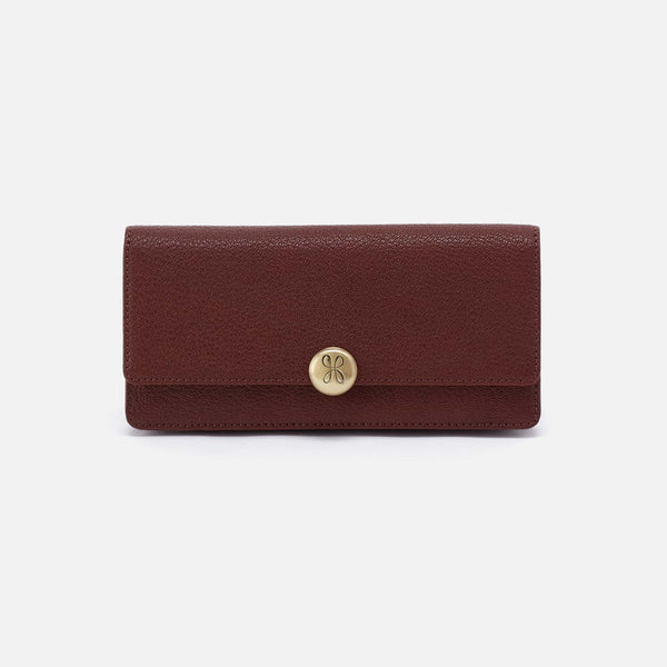 HOBO Hutton Large Wallet in Brown Bear
