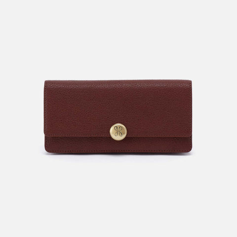 HOBO Hutton Large Wallet in Brown Bear