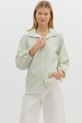 Margaret Wide Collar Top