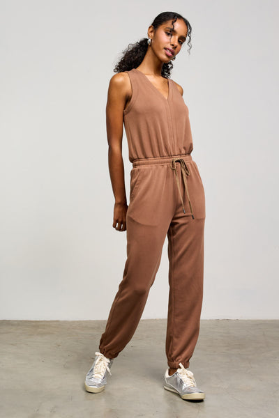 Brown Buttery Soft Jumpsuit