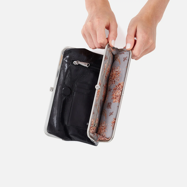 HOBO Lauren Clutch Wallet in Black