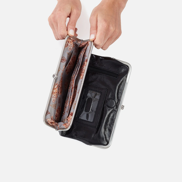 HOBO Lauren Clutch Wallet in Black