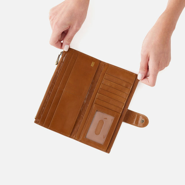 HOBO Dunn Continental Wallet : Truffle