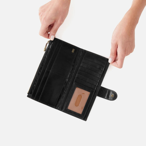 HOBO Dunn Continental Wallet : Black