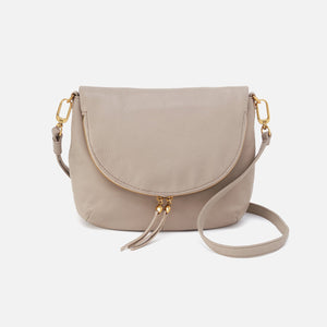 HOBO Fern Foldover Messenger : Taupe