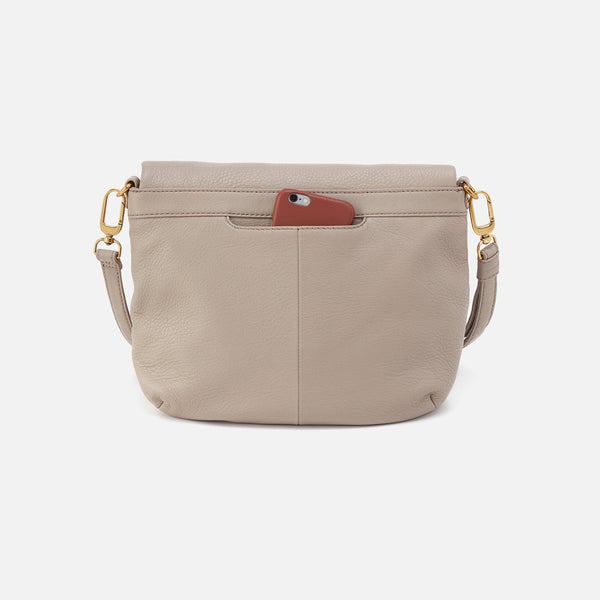 HOBO Fern Foldover Messenger : Taupe