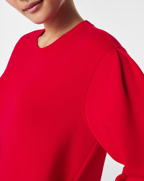 Spanx AirEssentials Crew Neck Dress Red