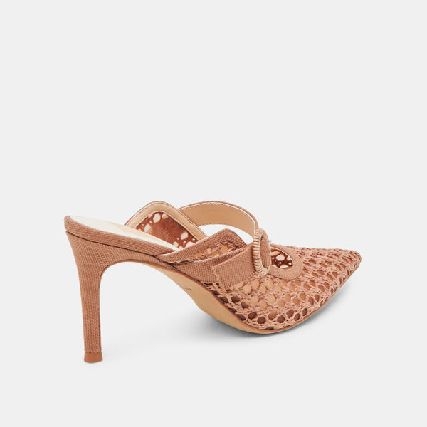 Dolce Vita Keekee Heels Saddle Woven Raffia