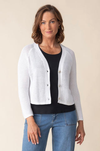Habitat Coastal Crochet Cardigan White