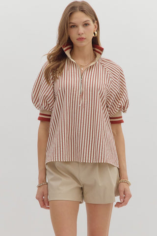 Brick Stripe Top