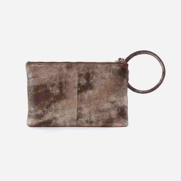 HOBO Sheila Soft Ring Clutch in Cocoa Platinum