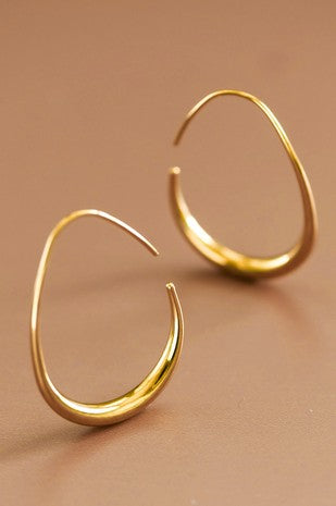 18k Waterproof Non Tarnish Hoops