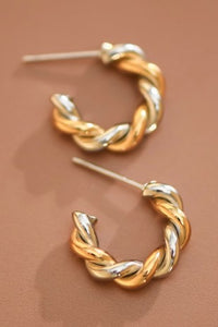 Waterproof Twisted Hoops