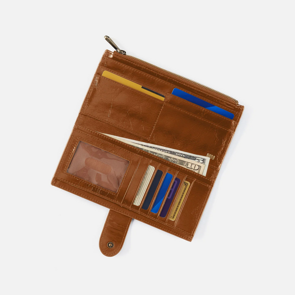 HOBO Dunn Continental Wallet : Truffle