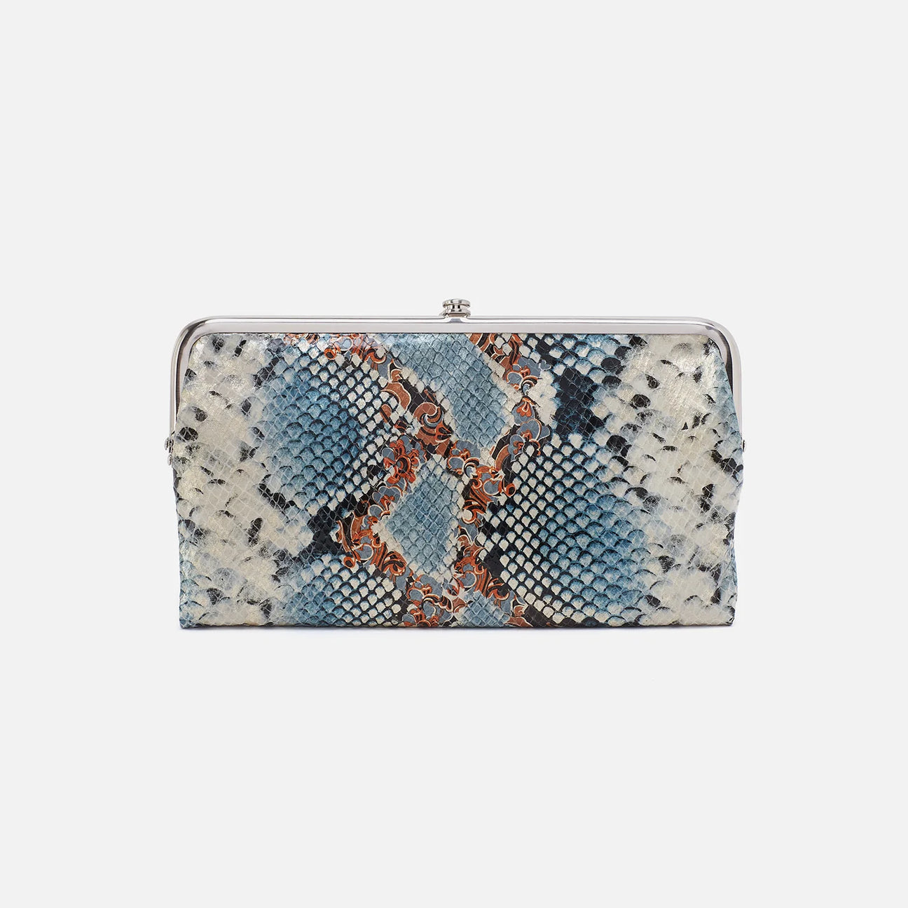 HOBO Lauren Clutch Wallet in Blue Tempest