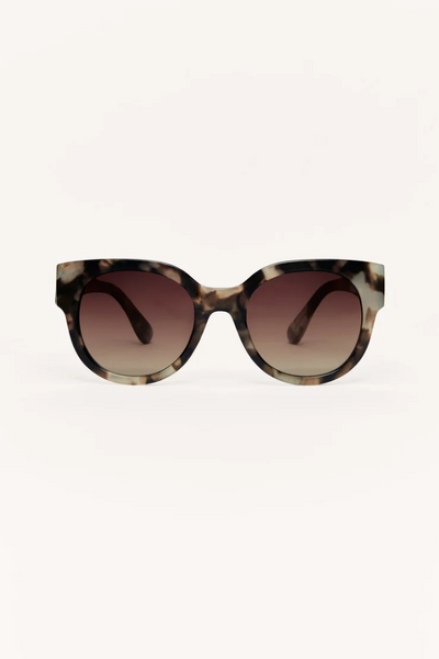 Z Supply Lunch Date Marbled Tortoise Gradient Polarized Sunglasses