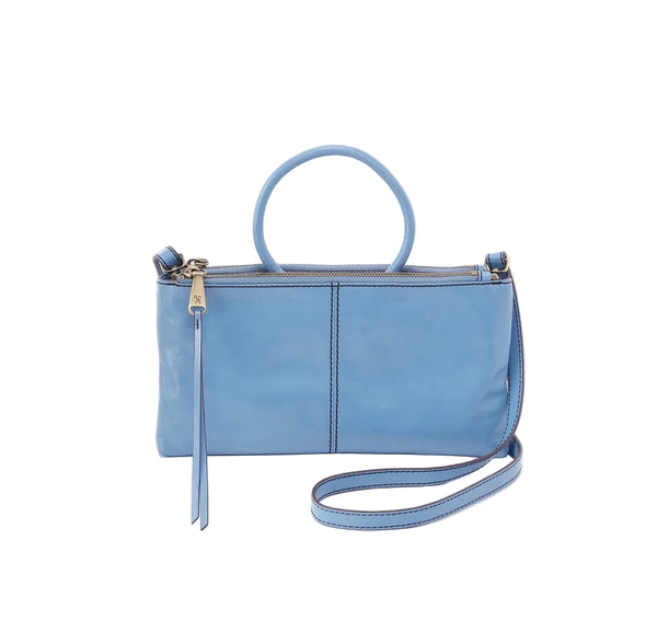 HOBO Sable Crossbody in Faded Denim