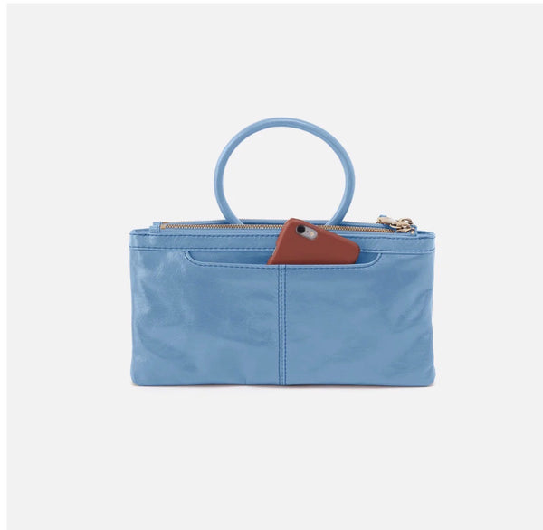 HOBO Sable Crossbody in Faded Denim