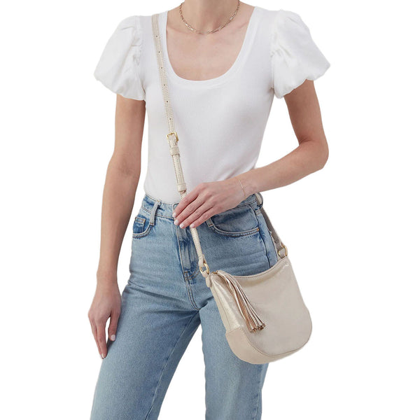 HOBO Lexi Crossbody in Sand Shimmer
