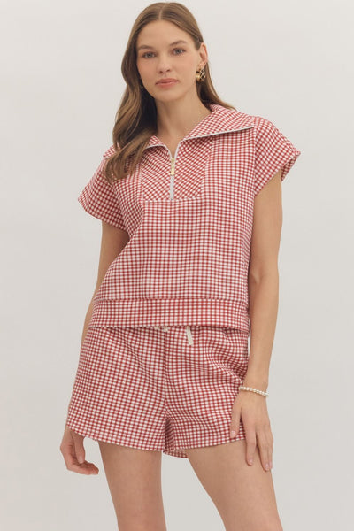 Caroline Zip Top