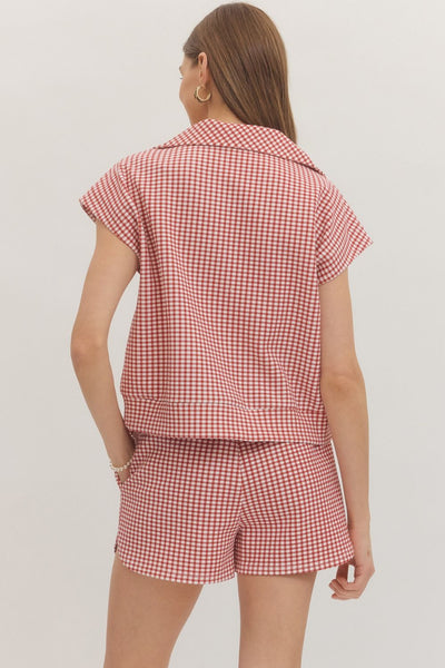 Caroline Zip Top