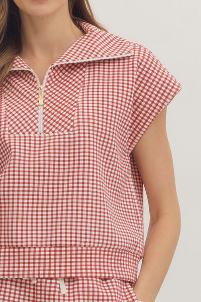 Caroline Zip Top