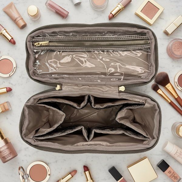 PurseN Classic Train Case - Bronze
