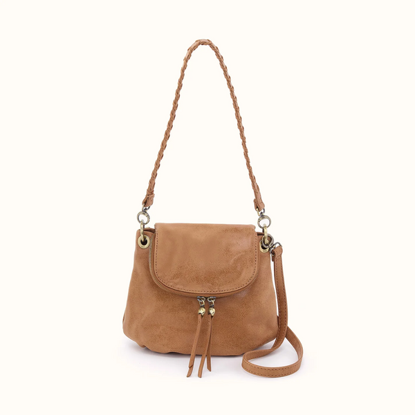 HOBO Fern Zip-Flap Crossbody In Buffed Leather