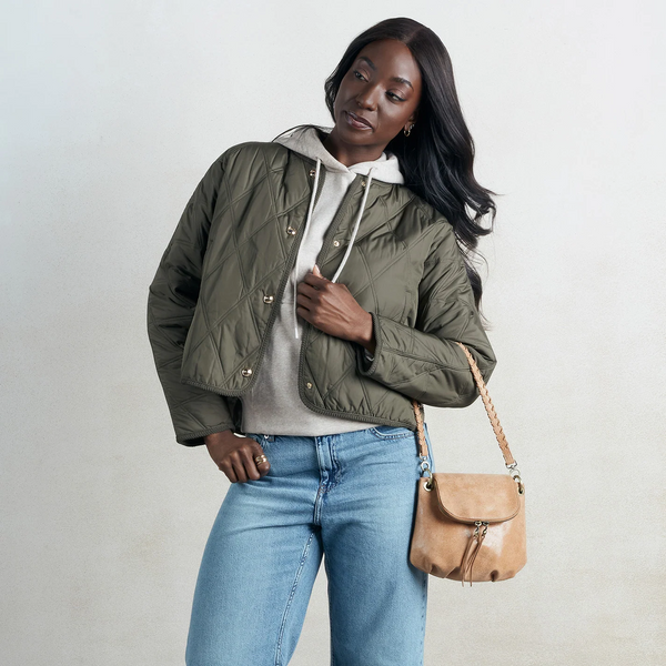 HOBO Fern Zip-Flap Crossbody In Buffed Leather