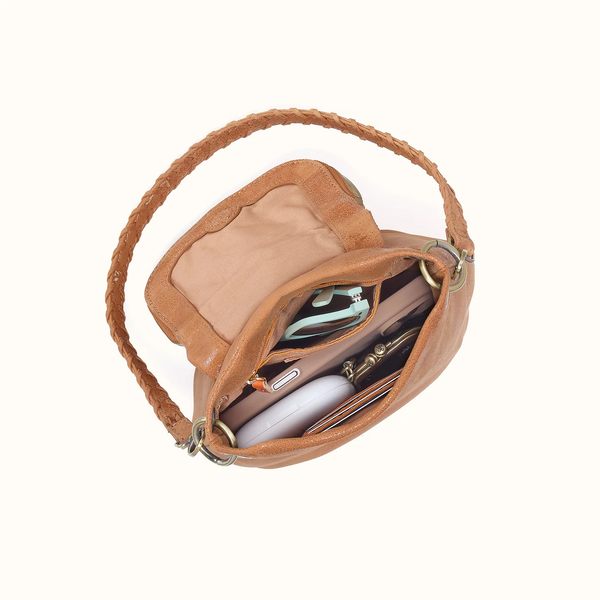 HOBO Fern Zip-Flap Crossbody In Buffed Leather