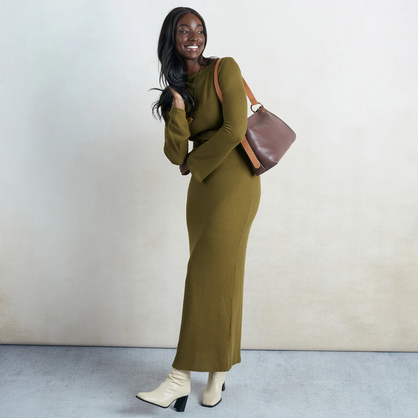 Rayna Shoulder Bag in Double-Faced Leather