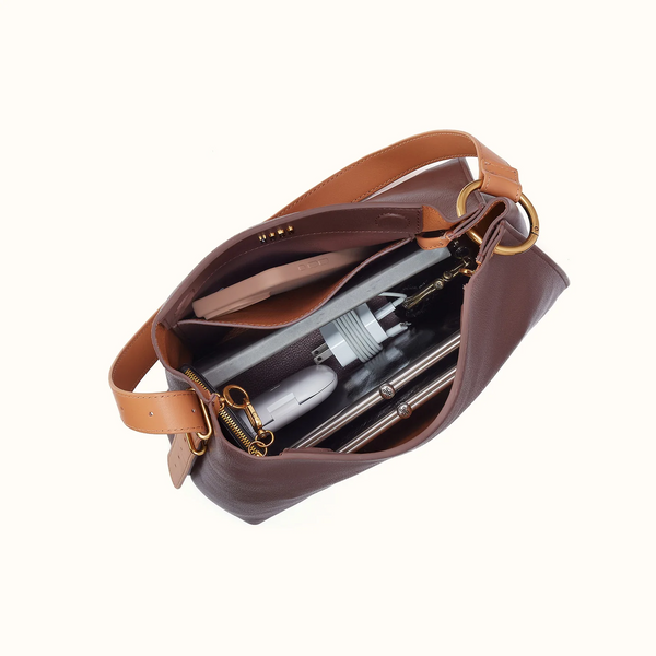 Rayna Shoulder Bag in Double-Faced Leather