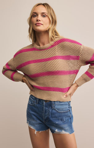 Z Supply Broadbeach Striped Sweater