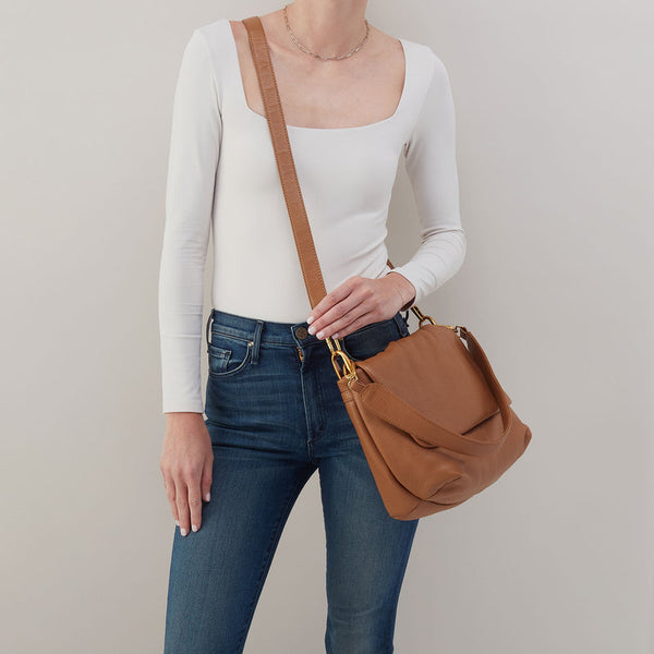 HOBO Harley Convertible Shoulder Bag in Warm Honey
