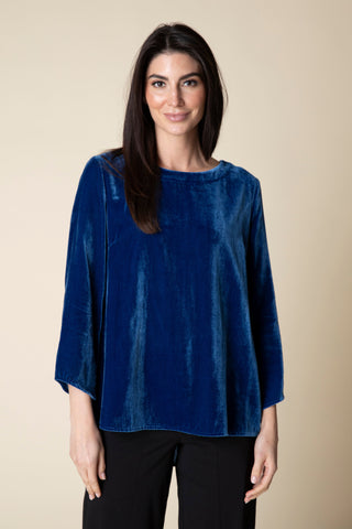 Habitat Velvet Button Back Pullover