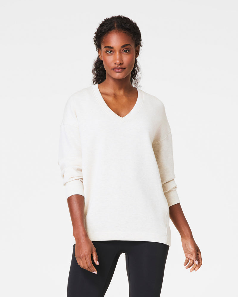 SPANX® AirEssentials
Brushed V-Neck Tunic in Heather Cream