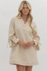 Whitney Ivory Denim Dress