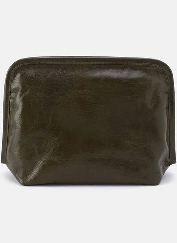 HOBO Beauty Cosmetic Pouch in Deep Moss