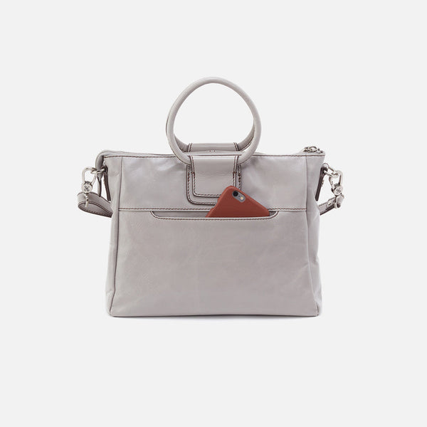 HOBO Sheila Medium Satchel in Light Grey