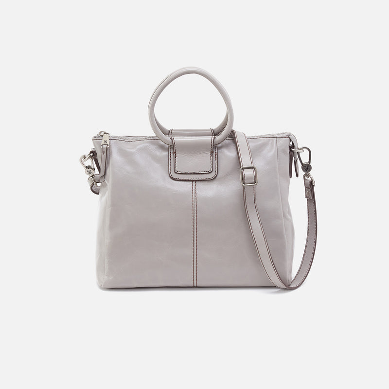 HOBO Sheila Medium Satchel in Light Grey