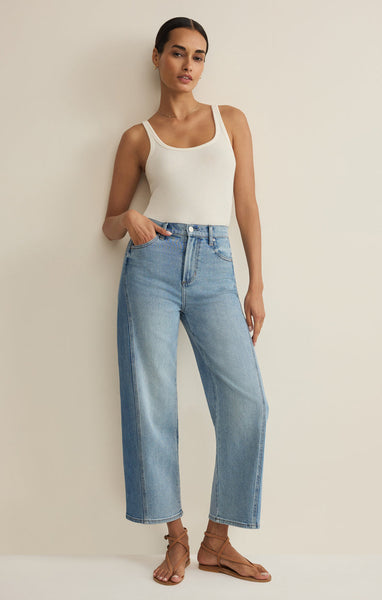 Z Supply Luna Stretch Denim Crop Pant
