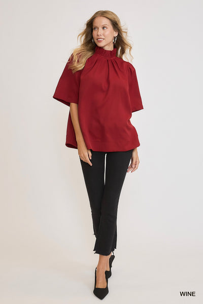 Tilly Blouse in Wine