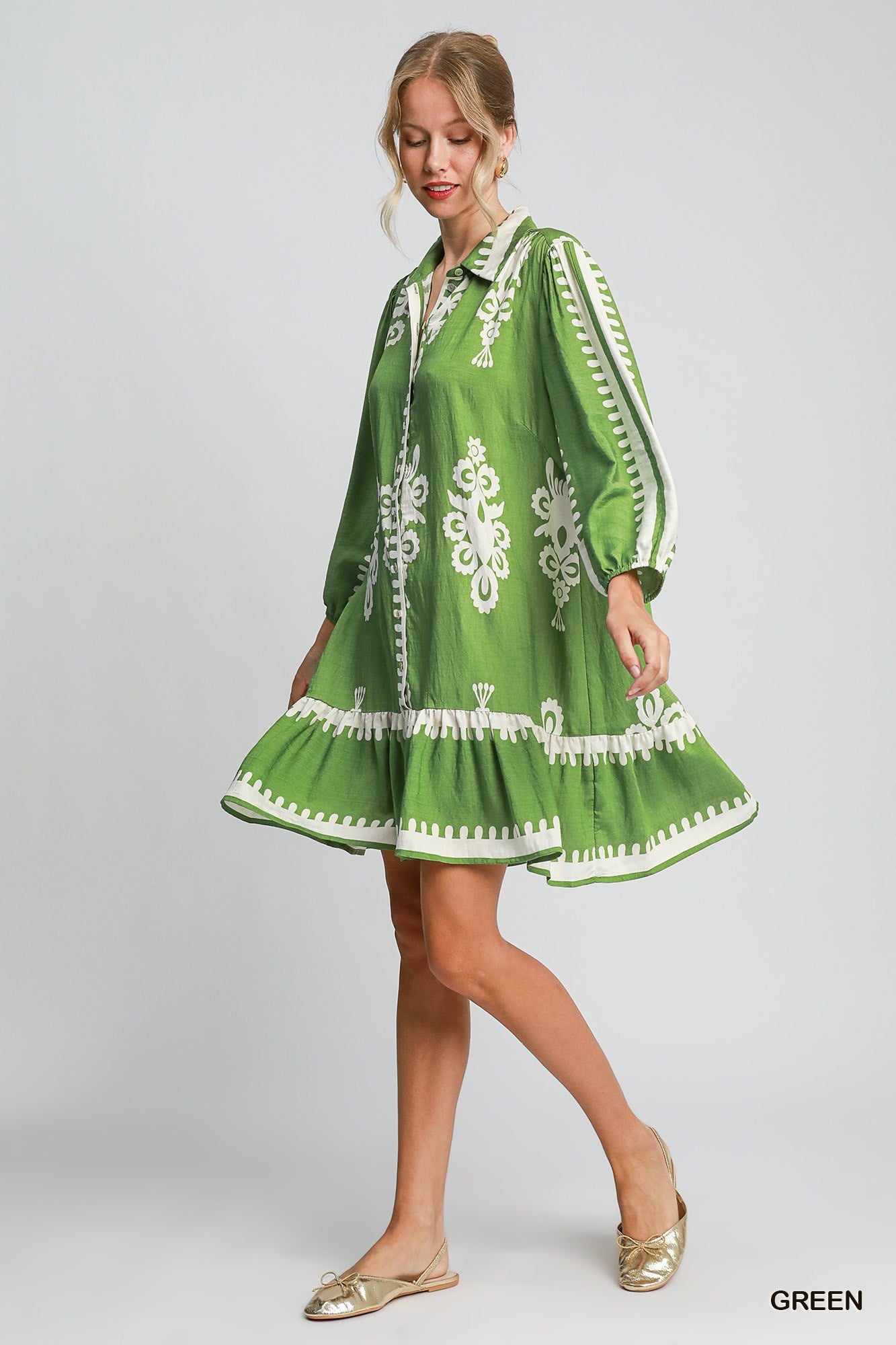 Apple Green Dress