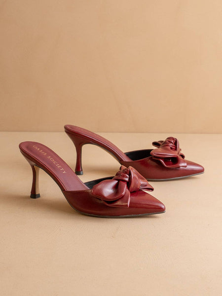 The Jane | Bow Accent Kitten Heel