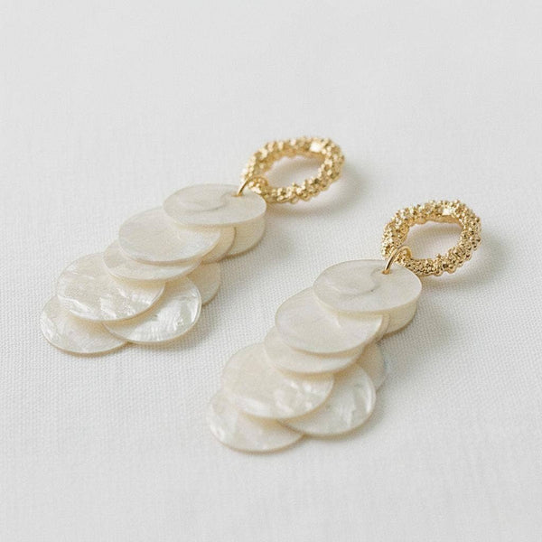 French Shell Drop Earrings