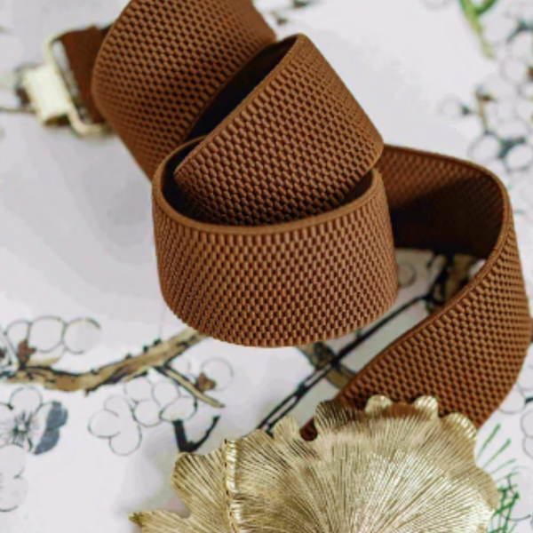 Dark Brown Interchangeable Stretch Belt Band Medium