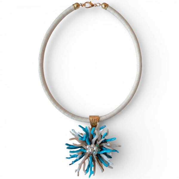 Wynn Coral Necklace Blue