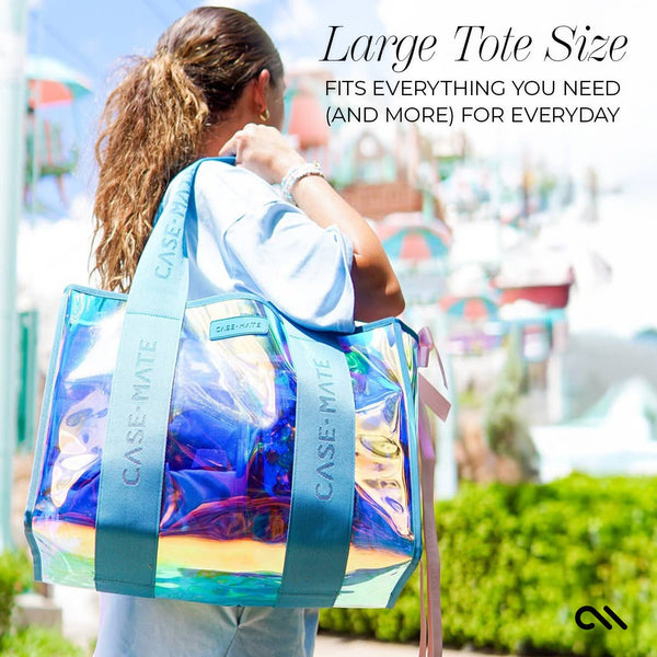 Case-Mate Soap Bubble Jelly Tote Shoulder Bag - Emerald Blue