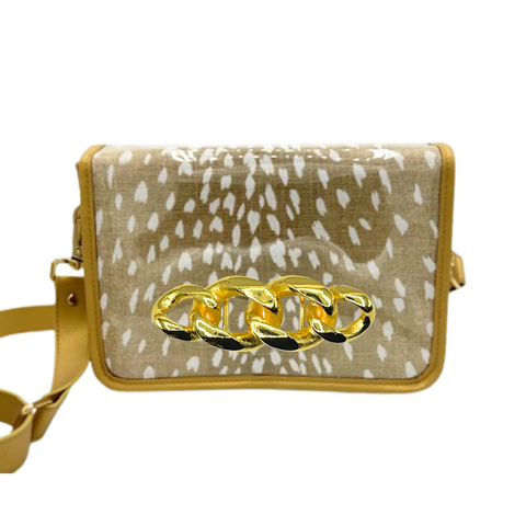 Garland Bags - Antelope Clear Stadium Bag w/ Gold Chain LInk